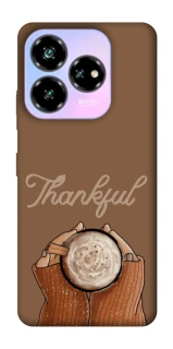 Чохол на ZTE Nubia V60 Desing Thankful coffee фото 1 з 1