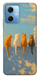 Чехол на Xiaomi Redmi Note 12 5G cats on wall фото 1 из 1