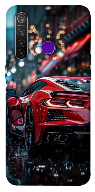 Чехол на Realme 5 Pro Red sports car фото 1 из 1