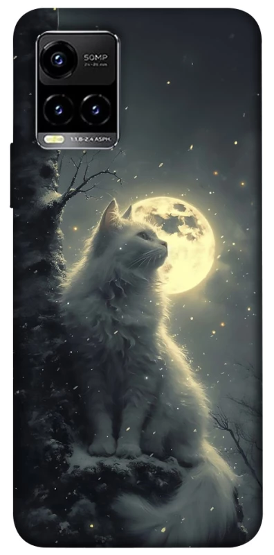 Чохол на Vivo Y21 / Y33s Кіт під місяцем фото 1 з 1