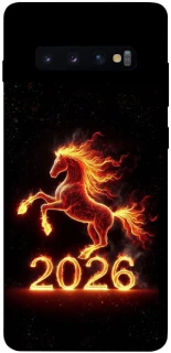 Чехол на Samsung Galaxy S10+ Red Fire Horse ver.1 фото 1 из 1