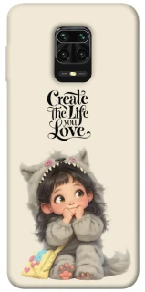 Чехол на Xiaomi Redmi Note 9s / Note 9 Pro / Note 9 Pro Max Create the life you love фото 1 из 1