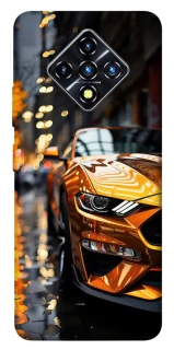 Чохол на Infinix Zero 8 Golden sports car фото 1 з 1