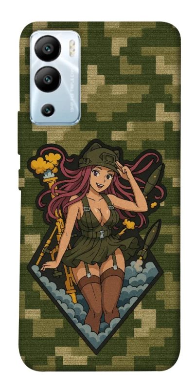 Чохол на Infinix Hot 12i Military Waifu фото 1 з 1