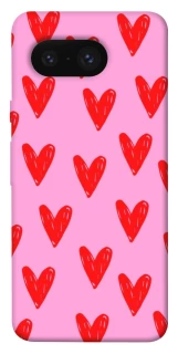 Чехол на Google Pixel 8 Red hearts 2 фото 1 из 1