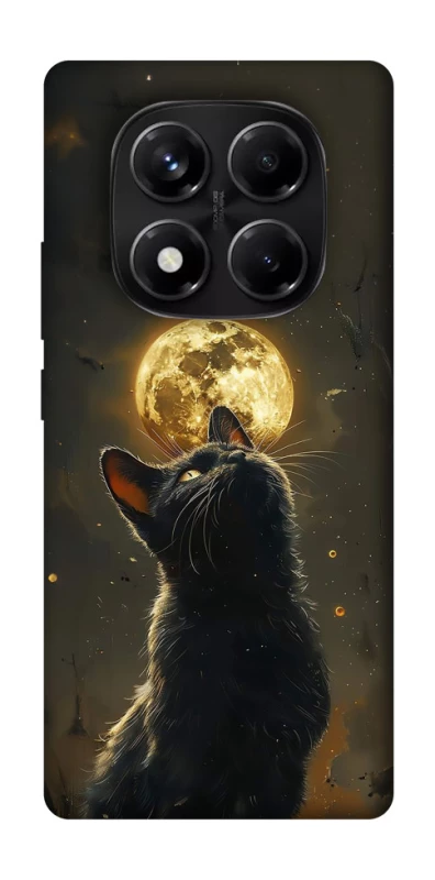 Чохол на Xiaomi Redmi Note 14 Pro 5G Кіт під місяцем v2 фото 1 з 1