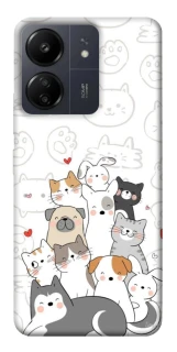 Чохол на Xiaomi Redmi 13C Funny Pets фото 1 з 1