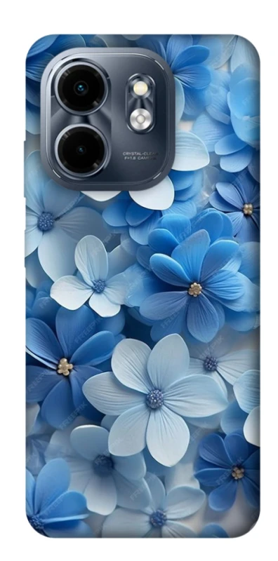 Чехол на Infinix Smart 9 4G / Hot 50i Синие цветы фото 1 из 1