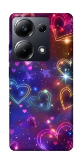 Чохол на Xiaomi Poco M6 Pro 4G Drawn hearts фото 1 з 1