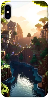 Чехол на Apple iPhone X (5.8") Minecraft sunset фото 1 из 1