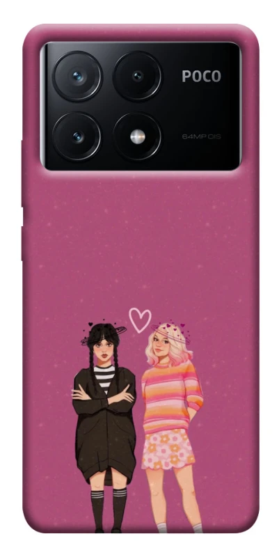 Чехол на Xiaomi Poco X6 Raven & Rainbow Wednesday фото 1 из 1