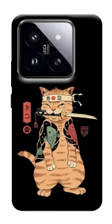 Чохол на Xiaomi 14 Pro Кіт-самурай фото 1 з 1