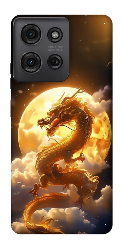 Чохол на Motorola Moto G75 Golden Dragon фото 1 з 1