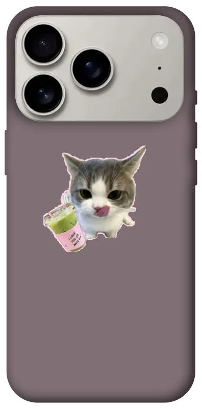 Чохол на Apple iPhone 18 Pro cat matcha фото 1 з 2