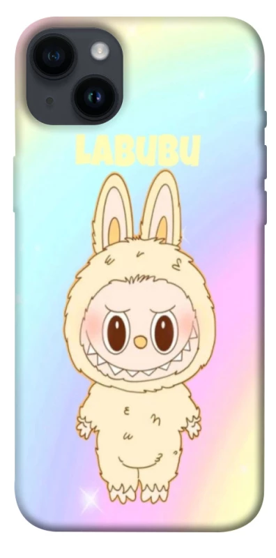 Чохол на Apple iPhone 14 Plus (6.7") Fluffy Rainbow Labubu фото 1 з 1