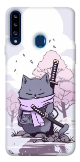 Чохол на Samsung Galaxy A20s Samurai cat фото 1 з 1