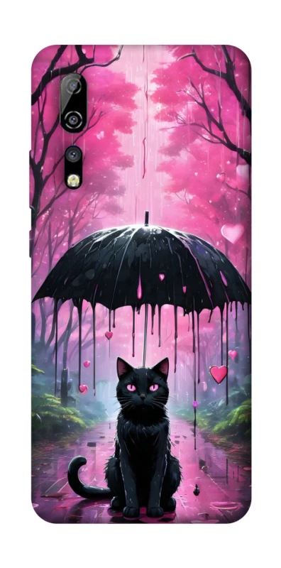 Чохол на ZTE Axon 10 Pro Black cat фото 1 з 1
