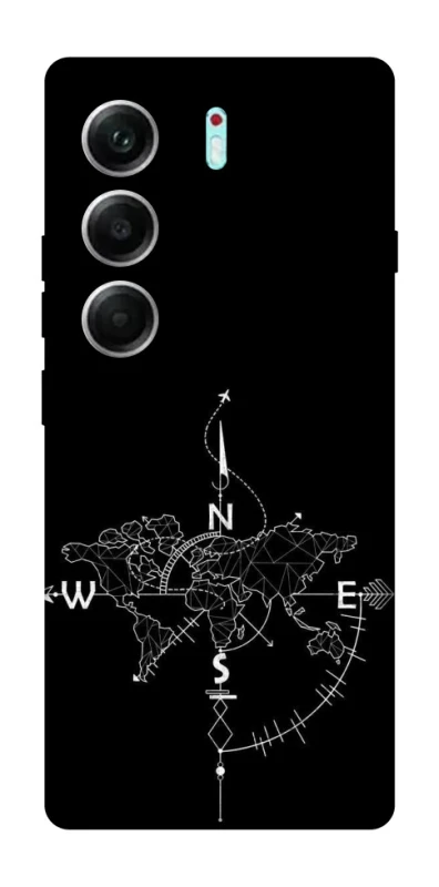 Чехол на Tecno Camon 40 Pro Travel Map фото 1 из 1