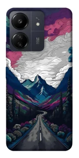 Чехол на Xiaomi Poco C65 Нарисованные горы фото 1 из 1