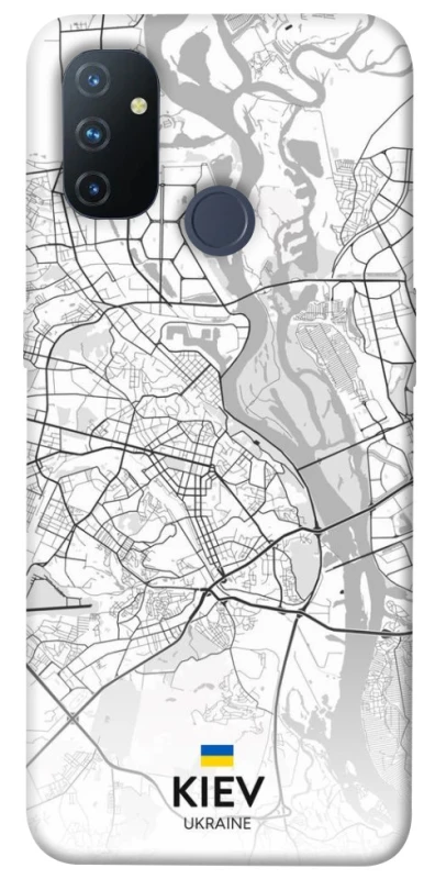 Чохол на OnePlus Nord N100 Kiev white map фото 1 з 1