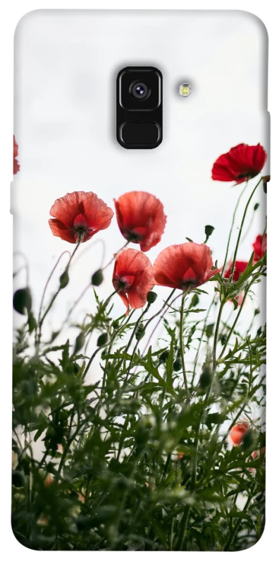 Чехол на Samsung A530 Galaxy A8 (2018) Поле маков фото 1 из 1