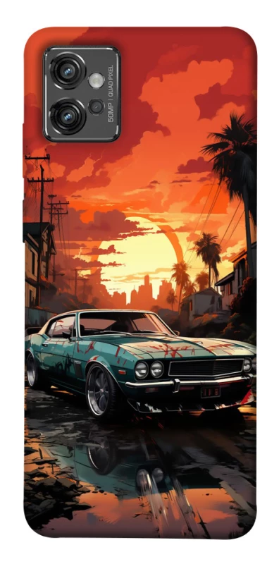 Чехол на Motorola Moto G32 Car at sunset фото 1 из 1