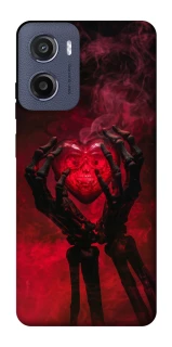 Чехол на Motorola Moto G05 Heart in the hands of a skeleton фото 1 из 1