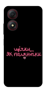 Чехол на ZTE Blade A34 4G Щічки, як палянички фото 1 из 1