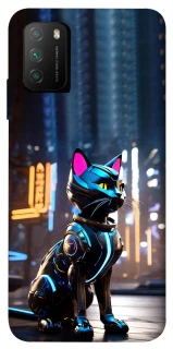 Чехол на Xiaomi Poco M3 Cyber cat фото 1 из 1