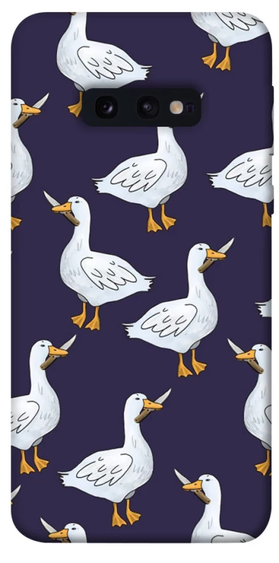 Чохол на Samsung Galaxy S10e Гуси з претензією фото 1 з 1