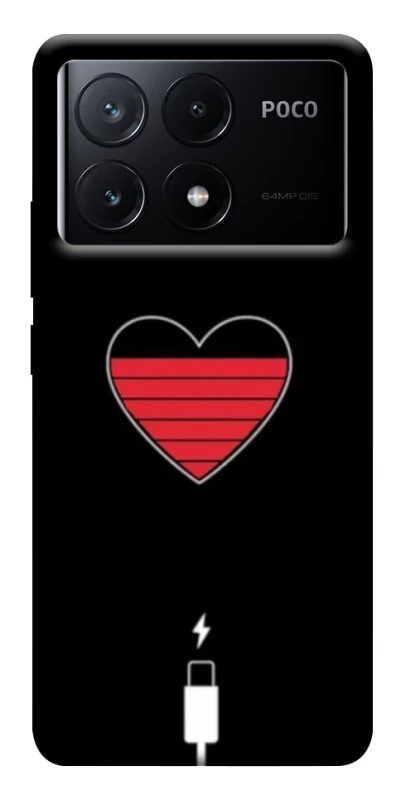 Чохол на Xiaomi Poco X6 Charge your heart фото 1 з 1