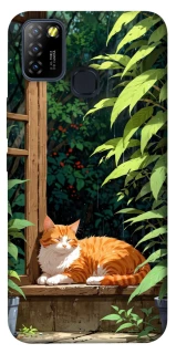 Чохол на Infinix Hot 10 Lite red cat фото 1 з 1