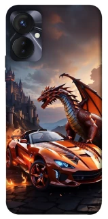 Чохол на TECNO Spark 9 Pro (KH7n) Сar and dragon фото 1 з 1