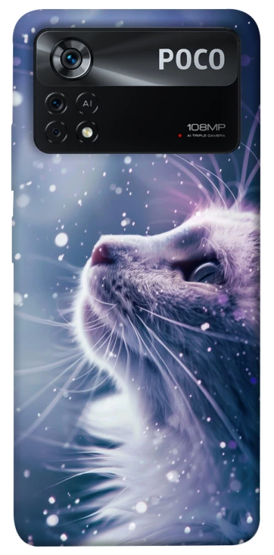 Чехол на Xiaomi Poco X4 Pro 5G Snow cat фото 1 из 1