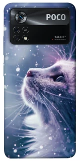 Чехол на Xiaomi Poco X4 Pro 5G Snow cat фото 1 из 1