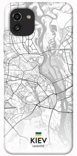 Чехол на Samsung Galaxy A03 Kiev white map фото 1 из 1