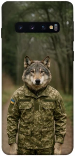 Чехол на Samsung Galaxy S10 Волк защитник фото 1 из 1