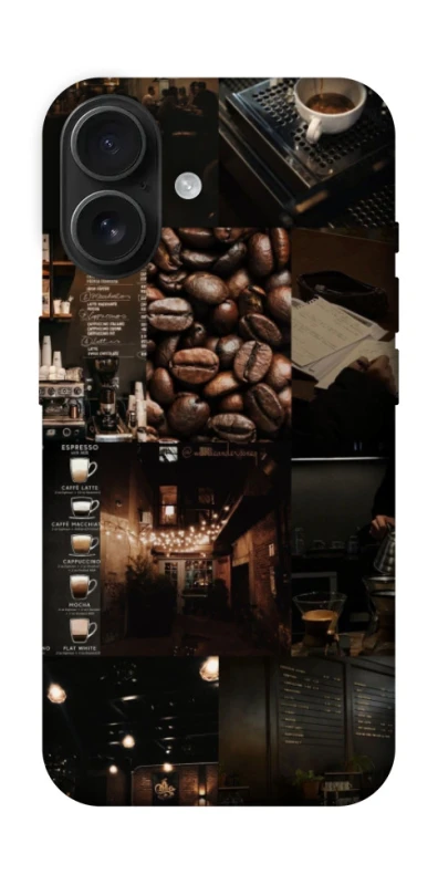 Чохол на Apple iPhone 16 Coffee collage ver.1 фото 1 з 1