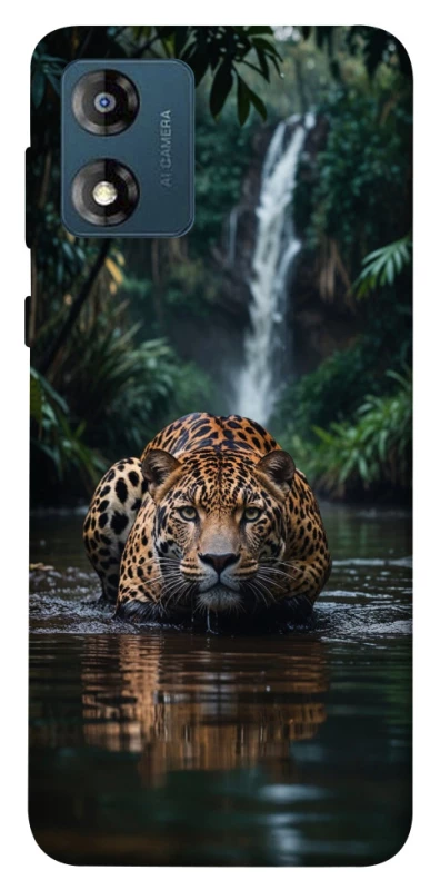Чохол на Motorola Moto E13 Leopard in water фото 1 з 1