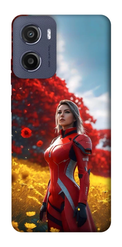 Чохол на Motorola Moto E15 Cyber space girl ver.5 фото 1 з 1