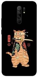 Чохол на Xiaomi Redmi 9 Кіт-самурай фото 1 з 1