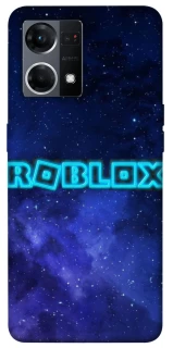 Чохол на Oppo Reno 7 4G Roblox Space Logo Blue фото 1 з 1
