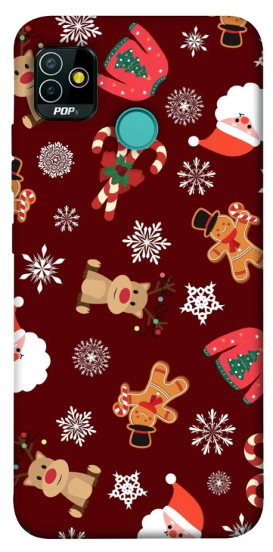 Чохол на TECNO POP 5 Новорічний v6 фото 1 з 1