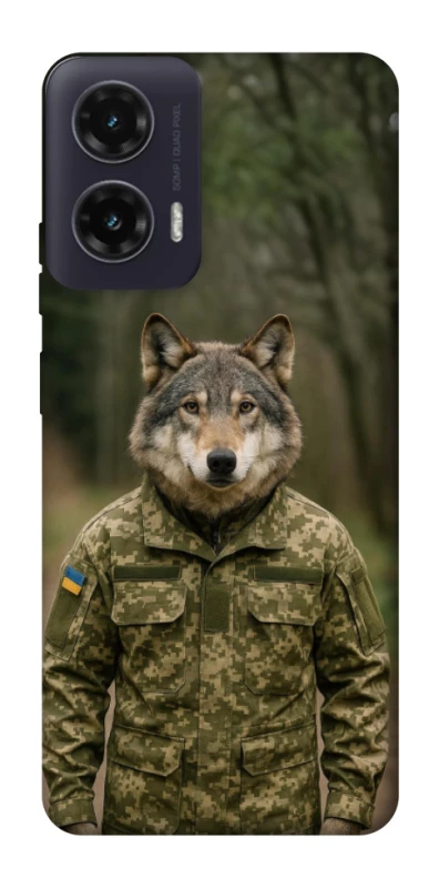 Чехол на Motorola Moto G35 Волк защитник фото 1 из 1