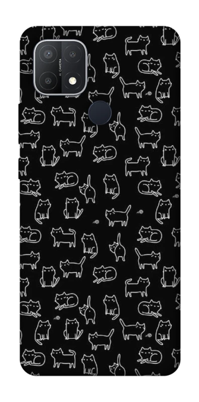 Чохол на Oppo A15s / A15 Black Cats фото 1 Чохол на Oppo A15s / A15 Black Cats фото 1 з 1