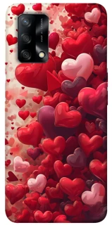 Чохол на Oppo A74 4G Many hearts фото 1 з 1