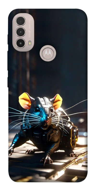 Чехол на Motorola Moto E40 Cyber rat фото 1 из 1