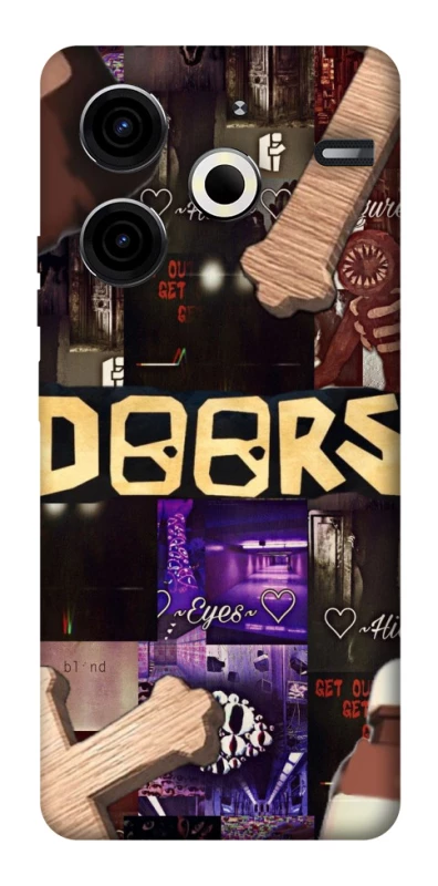 Чохол на TECNO Pova 6 Neo (LI6) Roblox doors dark mode фото 1 з 1