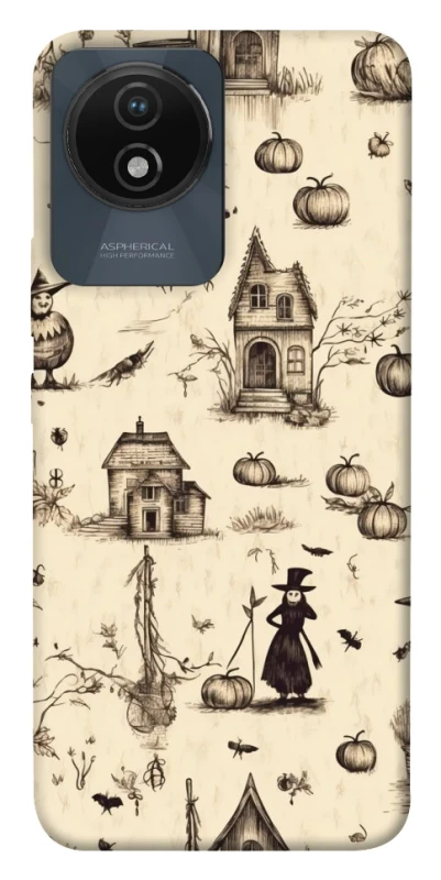 Чохол на Vivo Y02 Halloween aesthetic ver.1 фото 1 з 1