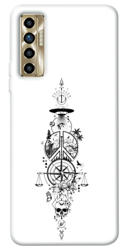 Чехол на TECNO Camon 17P Tattoo ver.7 фото 1 из 1